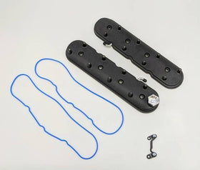 GRANATELLI VALVE COVER WITH INTEGRAL ANGLED COIL MOUNTS. STANDARD HEIGHT - BLACK - 0