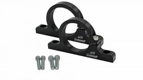 Granatelli Motor Sports 1.50" (38mm) Aluminum Fuel Filter Mounting Brackets Black