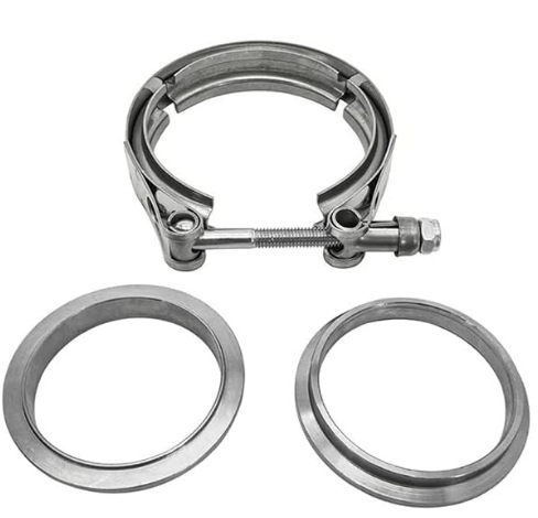 GRANATELLI 3.0 (76MM) V-BAND. MATING MALE TO FEMALE (INTERLOCKING) FLANGES WITH"