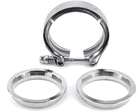 GRANATELLI 2.0 (51MM) V-BAND. MATING MALE TO FEMALE (INTERLOCKING) FLANGES WITH"