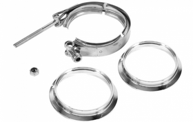 GRANATELLI 3.5 (89MM) V-BAND. MATING MALE TO FEMALE (INTERLOCKING) FLANGES WITH"