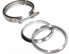 GRANATELLI 3.0 (76MM) V-BAND. MATING MALE TO FEMALE (INTERLOCKING) FLANGES WITH"