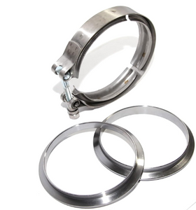 GRANATELLI 2.5 (63MM) V-BAND. MATING MALE TO FEMALE (INTERLOCKING) FLANGES WITH"