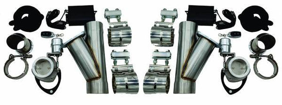 GRANATELLI 2.5 (63MM) VACUUM CONTROLLED - ELECTRONIC EXHAUST CUTOUT - DUAL SYST"