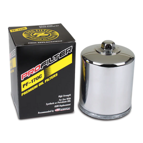 ProFilter Harley Spin-On Chrome Various Performance Oil Filter
