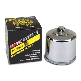ProFilter Arctic Cat/Hon/Kaw/Mv Augusta/Triumph/Yam Spin-On Chrome Various Performance Oil Filter