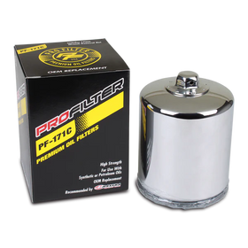 ProFilter Harley Spin-On Chrome Various Performance Oil Filter