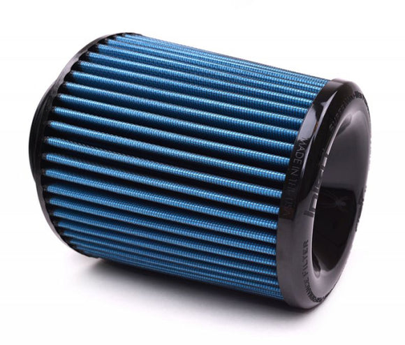 Injen Technology SuperNano-Web Air Filter
Part No. X-1026-BB
4.00in Flange ID, 6.5in Base / 7.0in Media Height / 5.30in Inertia Top