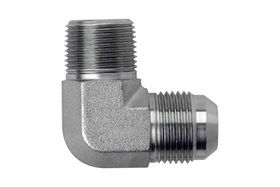 King Shocks Flare 90 3/4in NPT To -12 Flare Fitting