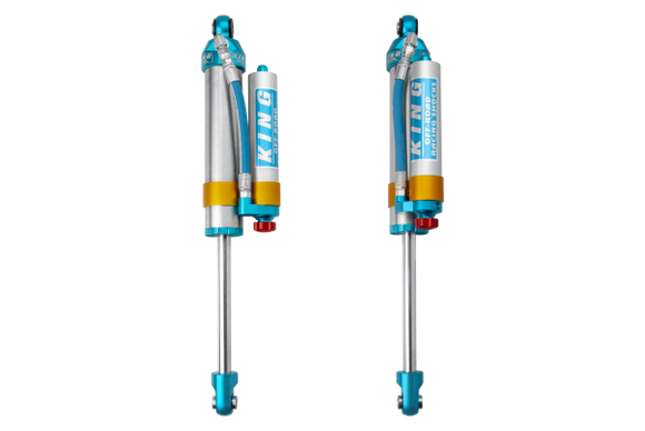 King Shocks 2005+ Ford F-550 2.5 Dia. Piggy Hose Reservoir Shock w/ Adjuster (Pair)