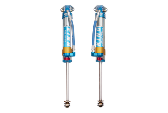 King Shocks 07-18 Jeep Wrangler JK Rear 2.5 Dia Piggy Hose Res Shocks 6in Lift w/Adjuster (Pair)