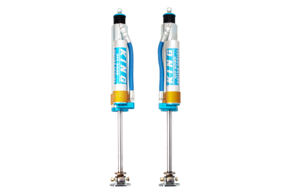 King Shocks 97-06 Jeep Wrangler TJ Front 2.5 Dia Piggy Hose Reservoir Shock 6in Lift (Pair)