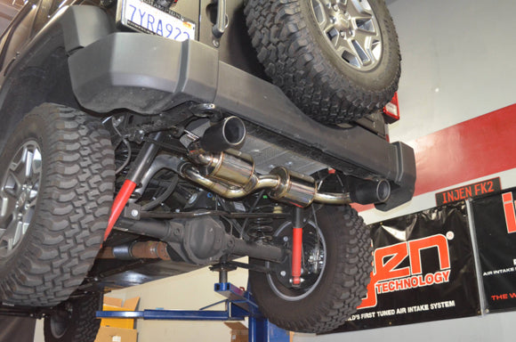 Injen Dual Exhaust System 2007-2011 Jeep Wrangler V6-3.8L2012-2018 Jeep Wrangler V6-3.6L