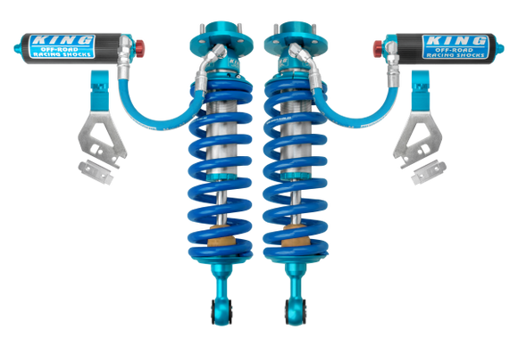 King Shocks 2022+ Toyota Tundra  Front 2.5 Dia w/ Remote Reservoir Coilover & Adjuster (Pair)