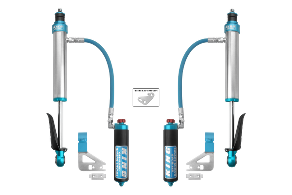 King Shocks 2022+ Toyota Tundra Rear 2.5 Dia Remote Reservoir Coilover & Adjuster (Pair)