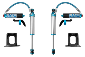 King Shocks 97+ Nissan Patrol Y61 Frt 2.5 Dia Shock Remote 2.5 Fin Res 0-2in Lift w/Adj/Brkt (Pair)