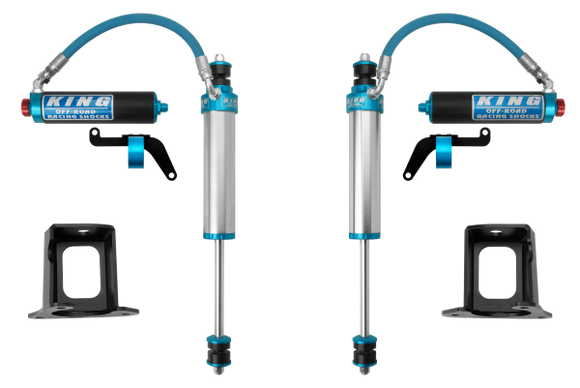 King Shocks 97+ Nissan Patrol Y61 Frt 2.5 Dia Shock Remote 2.5 Fin Res 0-2in Lift w/Adj/Brkt (Pair)