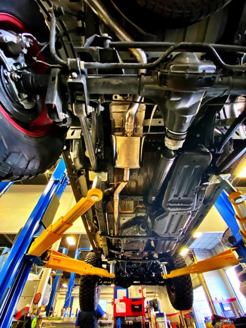 Injen Single Exit High Tuck Exhaust System 2020-2023 Jeep Gladiator JT V6-3.6L