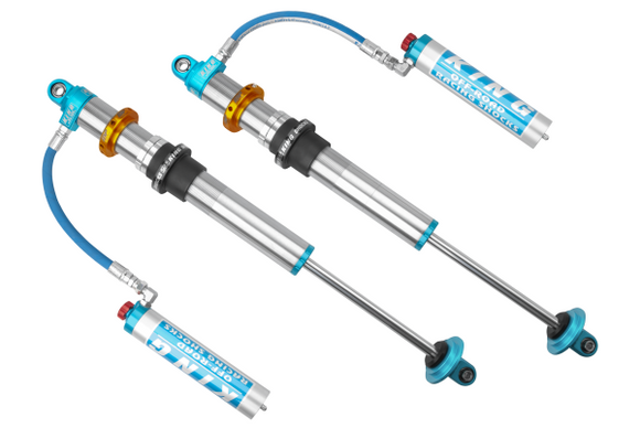 King Shocks 14in 2.5 PR Coilover Shock Remote Res w/o Springs w/ IBP & Comp Adjuster & swivel cap