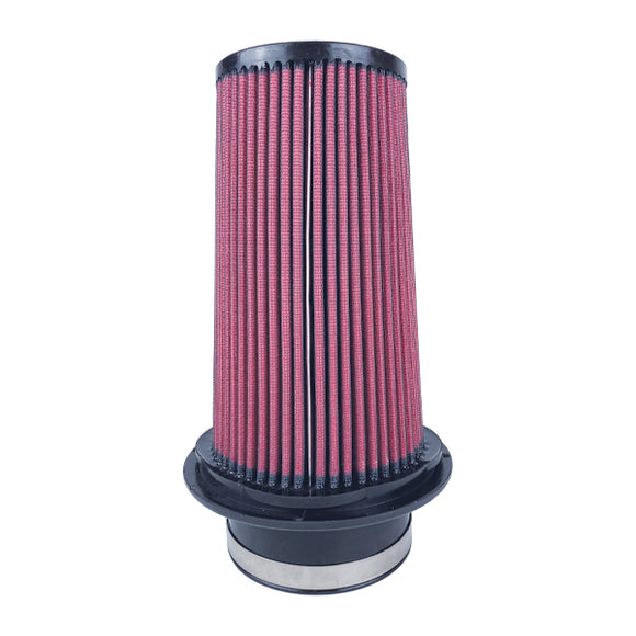 Injen Technology 8-Layer Oiled Cotton Gauze Air Filter
Part No. X-1108-BR
4.00in Flange ID, 7.0in Twist Lock Base / 8.80in Media Height / 4.00in Top