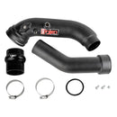 16-20 BMW L6-3.0L/ Turbo/ Twin Turbo/L4-2.0L/ L6-2.5L Wrinkle Black Turbo SES Intercooler Pipes-2