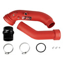16-20 BMW L6-3.0L/ Turbo/ Twin Turbo/L4-2.0L/ L6-2.5L Wrinkle Red Turbo SES Intercooler Pipes-2