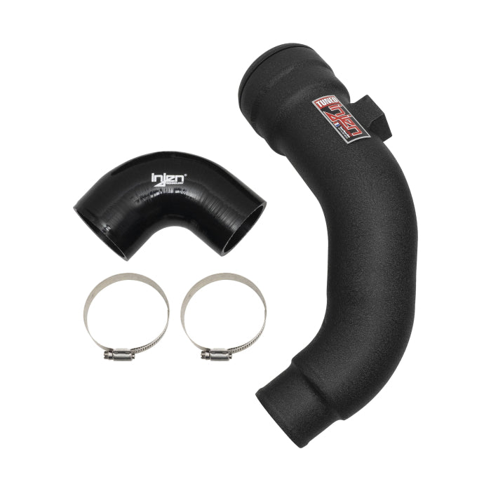 Injen SES Intercooler Pipe - Cold Side Only Wrinkle Black Finish 2017-2022 Ford Super Duty Truck V8-6.7L(td)