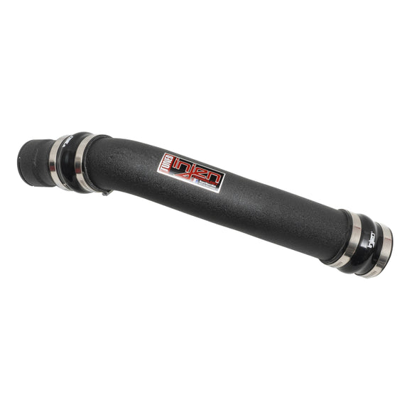 Injen SES Intercooler Pipe - Hot Side Only Wrinkle Black Finish 2017-2022 Ford Super Duty Truck V8-6.7L(td)