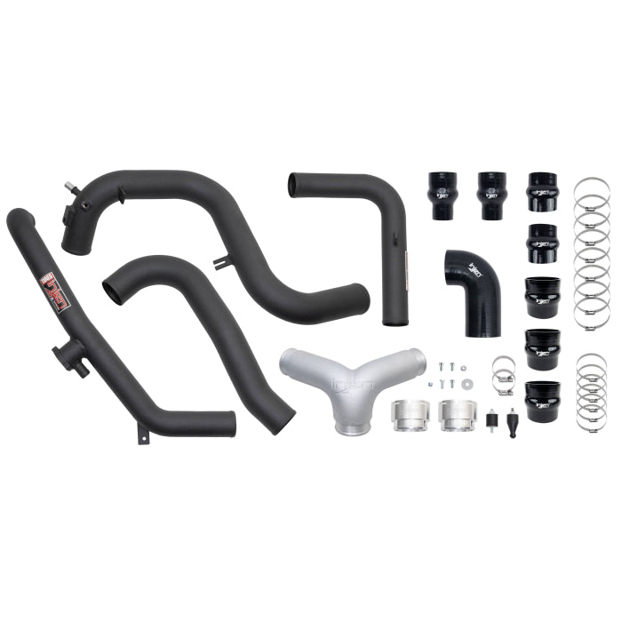 Injen SES Intercooler PipesWrinkle Black Finish 2021-2024 Ford Bronco V6-2.7L Twin Turbo