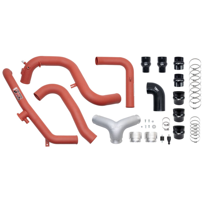 Injen SES Intercooler PipesWrinkle Red Finish 2021-2024 Ford Bronco V6-2.7L Twin Turbo