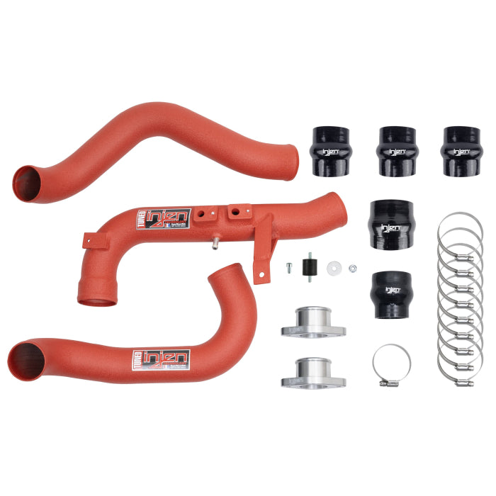 Injen SES Intercooler Pipes (Wrinkle Red) - SES1586ICPWR - 0