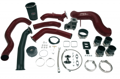 Wehrli 01-04.5 Chevrolet 6.6L LB7 Duramax S400 Turbo Install Kit (No Turbo) - Gloss Black