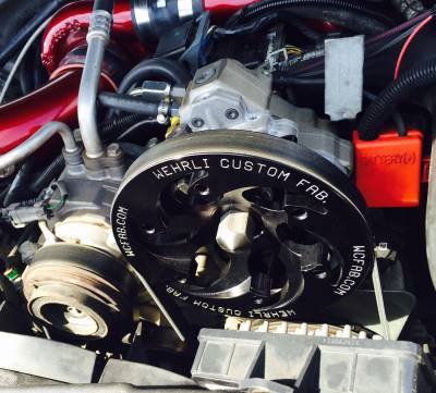Wehrli 01-04 Chevrolet 6.6L LB7 Duramax Twin CP3 Kit w/Black Anodized Pulley