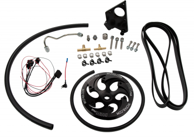 Wehrli 01-04 Chevrolet 6.6L LB7 Duramax Twin CP3 Kit w/Black Anodized Pulley