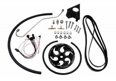 Wehrli 06-10 Chevrolet 6.6L LBZ/LMM Duramax Twin CP3 Kit w/Black Anodized Pulley