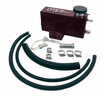 Wehrli 01-06 Chevrolet 6.6L LB7/LLY/LBZ Duramax Twin Turbo Style Coolant Tank Kit - WCFab Grey
