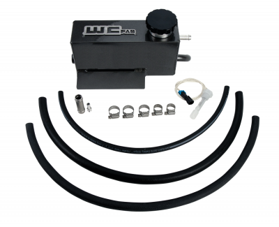 Wehrli 11-16 Chevrolet 6.6L LML Duramax Twin Turbo Style Coolant Tank Kit - WCFab Grey