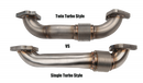 Wehrli 01-04 Chevrolet 6.6L Duramax LB7 2in Stainless Up Pipe Kit w/Gaskets - Single Turbo-2