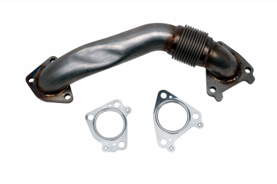 Wehrli 01-04 Chevrolet 6.6L Duramax LB7 2in Stainless Pass. Side Up Pipe w/Gaskets (Single Turbo)