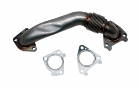 Wehrli 01-04 Chevrolet 6.6L Duramax LB7 2in Stainless Pass. Side Up Pipe w/Gaskets (Single Turbo)