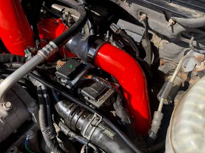 Wehrli 04.5-10 Chevrolet 6.6L LLY/LBZ/LMM Duramax Driver Side 3in Intercooler Pipe - Gloss White - 0