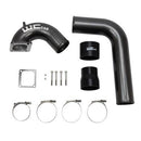 Wehrli 03-07 Dodge 5.9L Cummins 3.5in Intake Horn & Driver Side Intercooler Pipe Kit - Gloss White-1