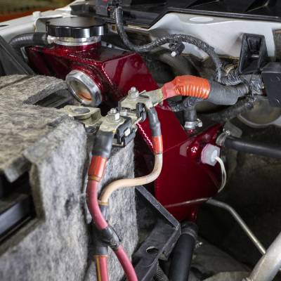 Wehrli 13-18 Dodge 6.7L Cummins OEM Placement Coolant Tank Kit - WCFab Red - 0