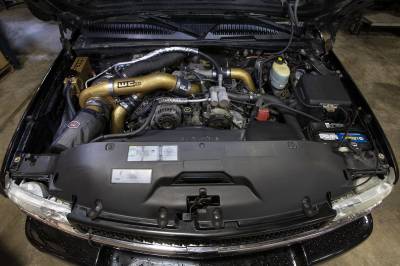 Wehrli 01-04 Chevrolet 6.6L LB7 Duramax S400 Twin Turbo Kit (No Turbo) - Gloss Black - 0
