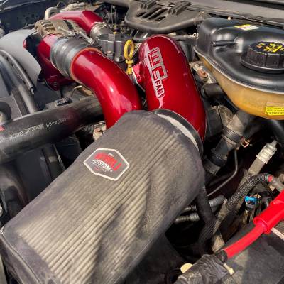 Wehrli 03-07 Ford 6.0L Powerstroke 4in Intake Kit - WCFab Red - 0