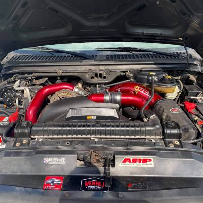 Wehrli 03-07 Ford 6.0L Powerstroke 4in Intake Kit - Gloss White