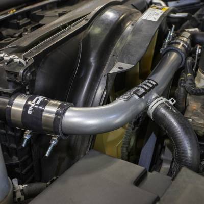 Wehrli 13-15 Dodge Cummins 6.7L w/Dual Radiator Upper Coolant Pipe - WCFab Grey
