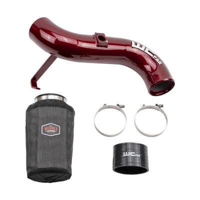 Wehrli 04.5-05 Chevrolet 6.6L LLY Duramax 4in Intake Kit - WCFab Red