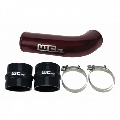 Wehrli 17-19 Chevrolet 6.6L L5P Duramax 4in Intake Pipe (Use w/OEM Air Box) - WCFab Grey