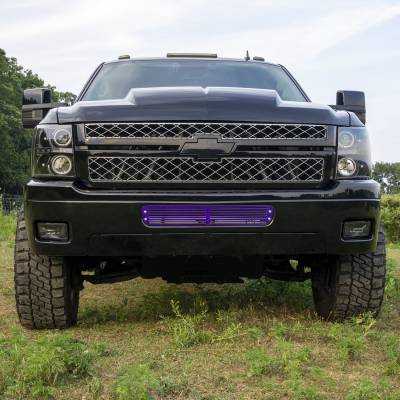 Wehrli 11-14 Chevrolet Silverado LML Duramax Bumper Grille - Raw Stainless - 0